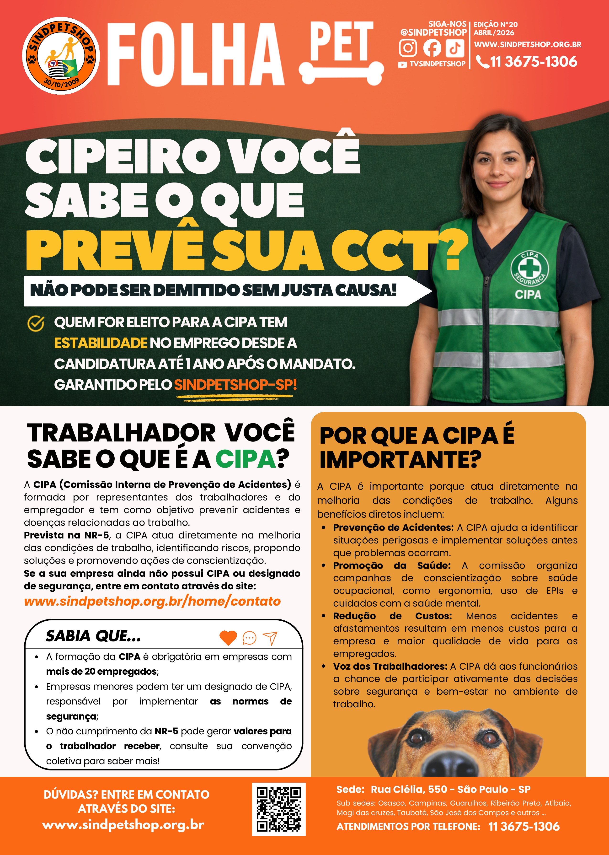 Capa do boletim Cipeiro, você sabe o que prevê sua CCT?