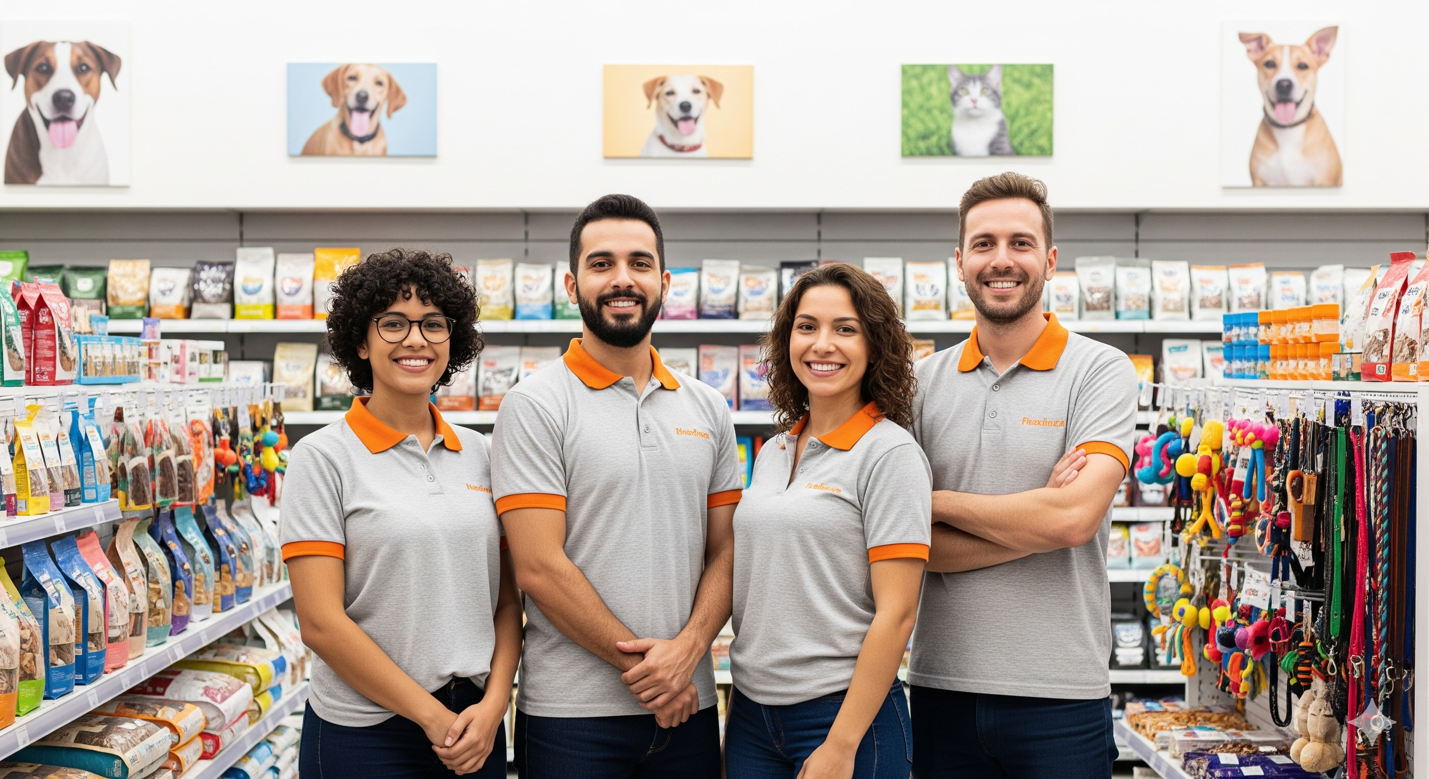 Funcionarios de um Pet Shop