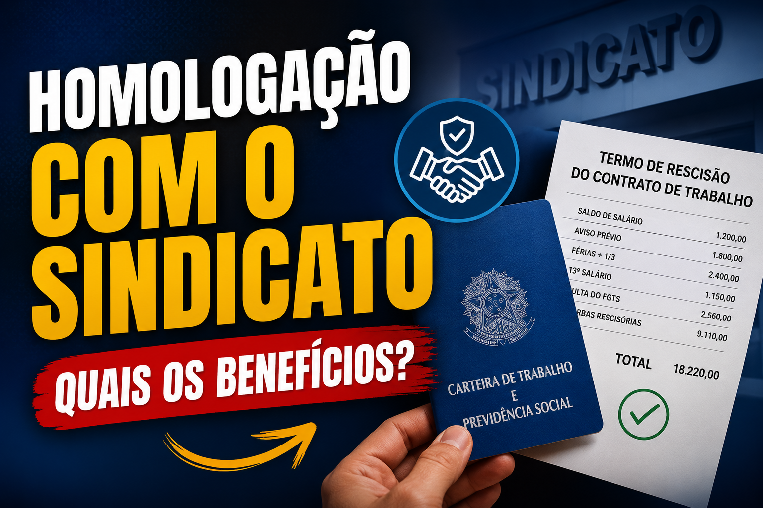 Orientação sobre homologação da rescisão com o sindicato