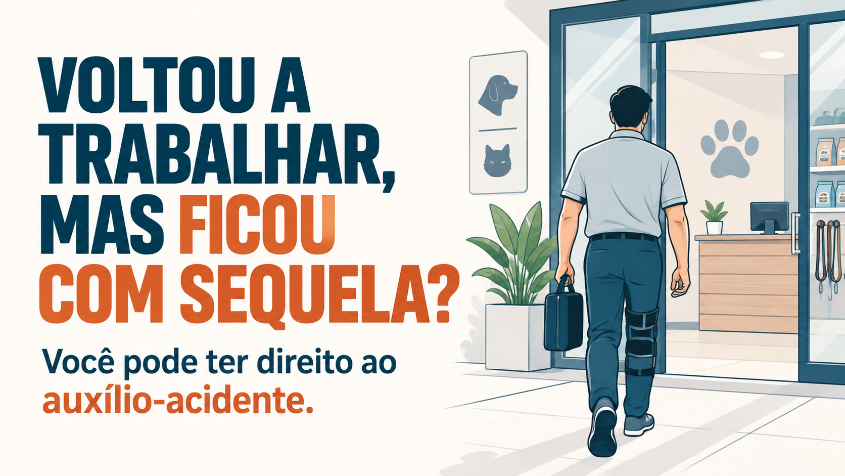 Voltou a trabalhar, mas ficou com sequela? Você pode ter direito ao auxílio-acidente