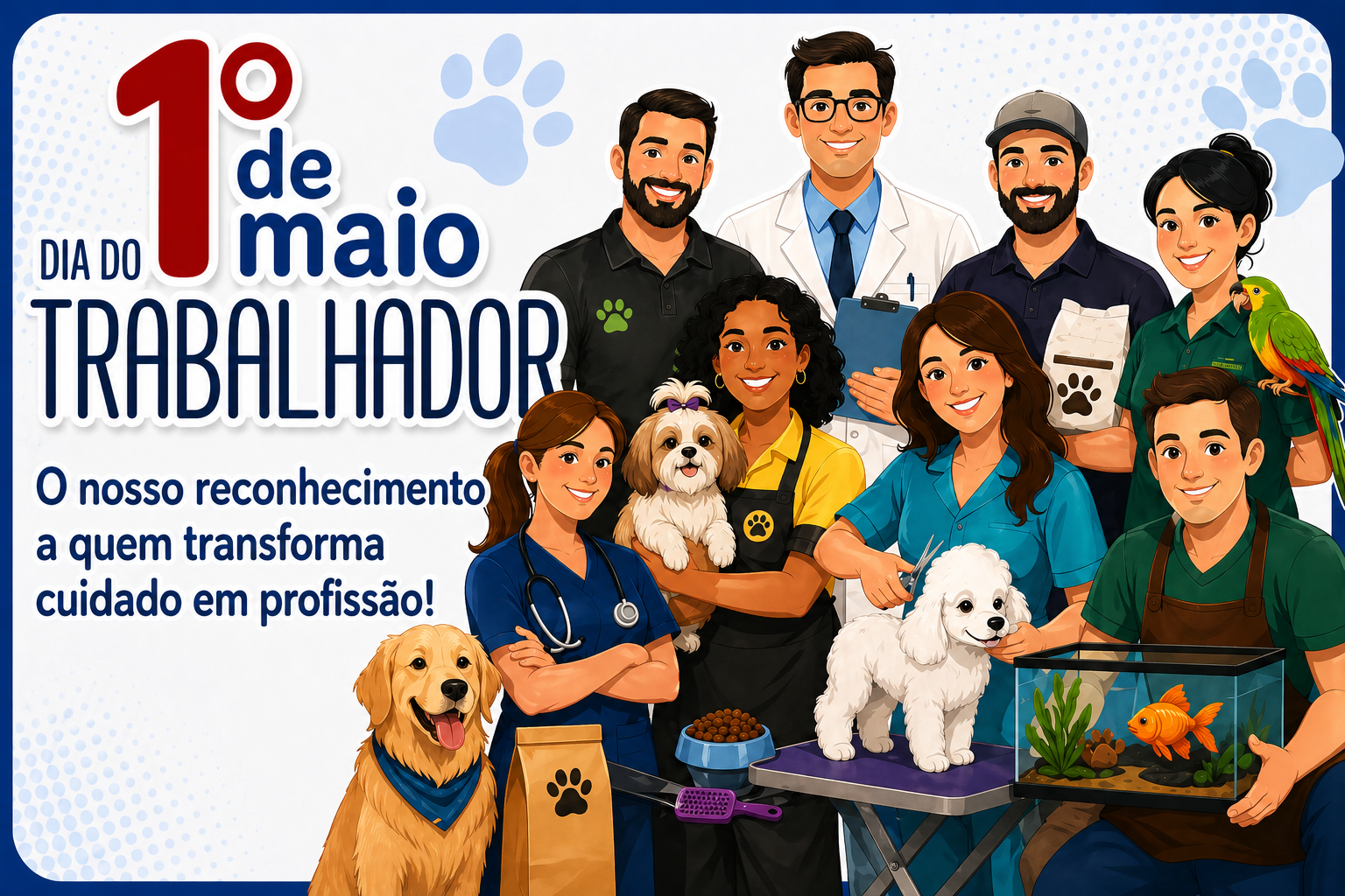 Dia do Trabalhador: Sindpetshop-SP homenageia profissionais do setor pet
