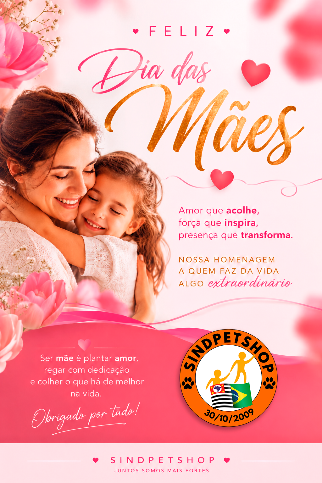 Homenagem do SindPetshop-SP ao Dia das Mães